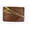 High Quality Black Walnut Wood Large Serving Tray Rectangle Wooden Decoration serving Tray